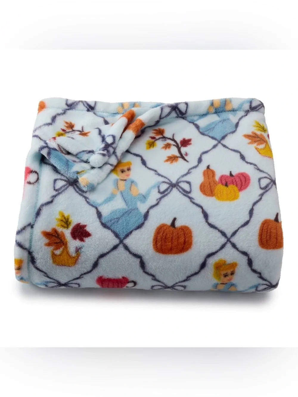 NEW Disney Cinderella Fall Autumn Throw Blanket 5’x6’ The Big One 2025 Design